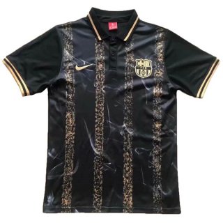 Polo Barcelona 2019 2020 Noir Jaune Pas Cher