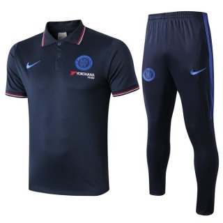 Polo Ensemble Complet Chelsea 2019 2020 Bleu Marine Pas Cher Polo Ensemble Complet Chelsea 2019 2020 Bleu Marine Pas Cher