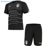 Maillot Italie Enfant Gardien 2018 Noir Pas Cher