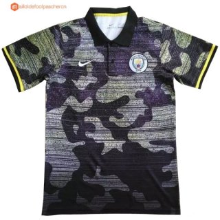 Polo Manchester City 2017 2018 Gris Pas Cher