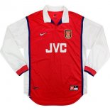 Maillot Arsenal Domicile ML Retro 1998 1999 Rouge Pas Cher