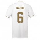 Maillot Real Madrid NO.6 Nacho Domicile 2019 2020 Blanc Pas Cher