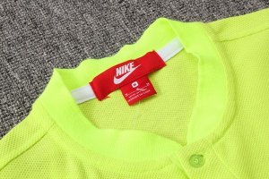 Polo Ensemble Complet Barcelona 2018 2019 Vert Fluorescent Pas Cher