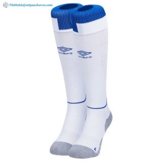 Chaussette Everton Domicile 2018 2019 Blanc Pas Cher