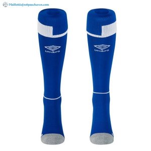 Chaussette Everton Domicile Cambio 2018 2019 Bleu Pas Cher