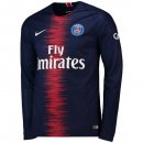 Maillot Paris Saint Germain Domicile ML 2018 2019 Bleu Pas Cher