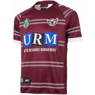 Maillot Manly Sea Eagles Domicile 2018 Rouge Pas Cher