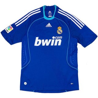 Thailande Maillot Real Madrid Exterieur Retro 2008 2009 Bleu Pas Cher