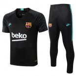 Entrainement Ensemble Complet Barcelona 2019 2020 Noir Vert Pas Cher