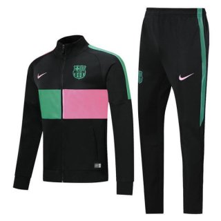 Survetement Barcelona 2019 2020 Vert Rose Noir