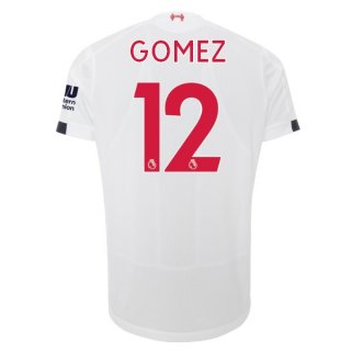 Maillot Liverpool NO.12 Gomez Exterieur 2019 2020 Blanc Pas Cher Maillot Liverpool NO.12 Gomez Exterieur 2019 2020 Blanc Pas Cher