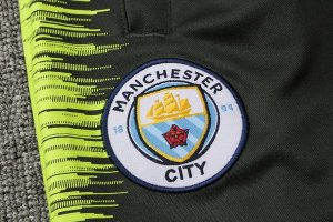 Survetement Manchester City 2018 2019 Vert Jaune Pas Cher