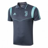 Polo Juventus 2019 2020 Gris Bleu Pas Cher