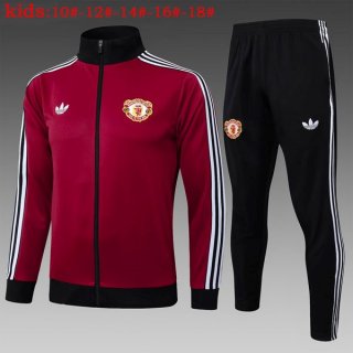 Enfant Survetement Manchester United 2025 2026 Rouge Enfant Survetement Manchester United 2025 2026 Rouge