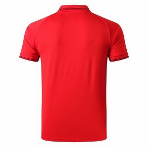 Polo Manchester United 2019 2020 Rouge Jaune Pas Cher