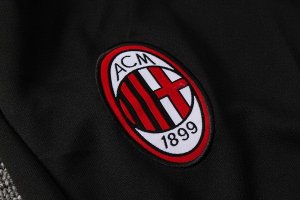 Survetement AC Milan 2018 2019 Blanc Noir Pas Cher