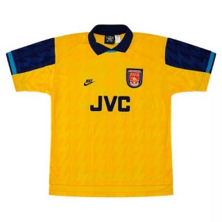 Maillot Arsenal Third Retro 1994 1996 Jaune Pas Cher