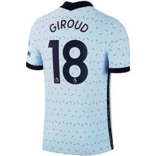 Maillot Chelsea NO.18 Giroud Exterieur 2020 2021 Bleu Pas Cher