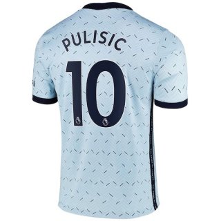 Maillot Chelsea NO.10 Pulisic Exterieur 2020 2021 Bleu Pas Cher