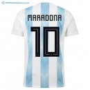 Maillot Argentine Maradona Domicile 2018 Blanc Pas Cher