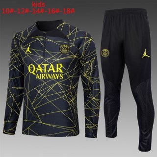 Enfant Training PSG 2024 Noir Jaune Enfant Training PSG 2024 Noir Jaune