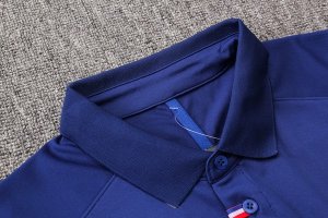 Polo Ensemble Complet France 100th Bleu Or Pas Cher