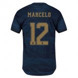 Maillot Real Madrid NO.12 Marcelo Exterieur 2019 2020 Bleu Pas Cher