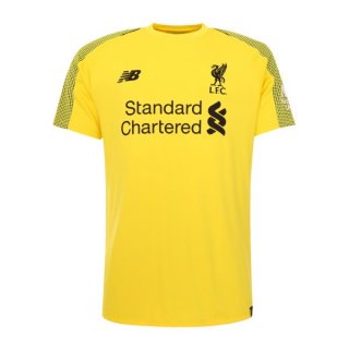 Maillot Liverpool Domicile Gardien 2018 2019 Jaune Pas Cher