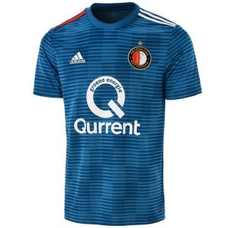 Maillot Feyenoord Rotterdam Exterieur 2018 2019 Bleu Pas Cher