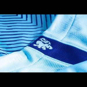 Thailande Maillot Pays Bas Exterieur 2018 Bleu Pas Cher