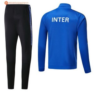 Survetement De Laine Inter 2017 2018 Bleu Noir Pas Cher