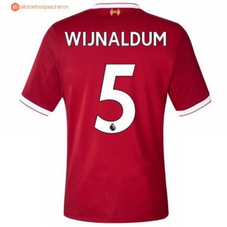 Maillot Liverpool Domicile Wijnaldum 2017 2018 Pas Cher