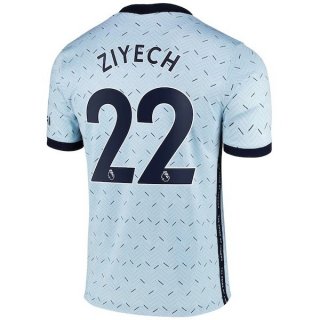 Maillot Chelsea NO.22 Ziyech Exterieur 2020 2021 Bleu Pas Cher