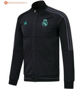 Survetement Real Madrid Enfant 2017 2018 Noir Vert Gris Pas Cher