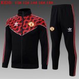 Enfant Survetement Manchester United 2025 2026 Noir Rouge 5