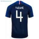 Maillot France Domicile Varane 2018 Bleu Pas Cher