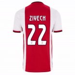 Maillot Ajax Domicile Ziyech 2019 2020 Rouge Pas Cher