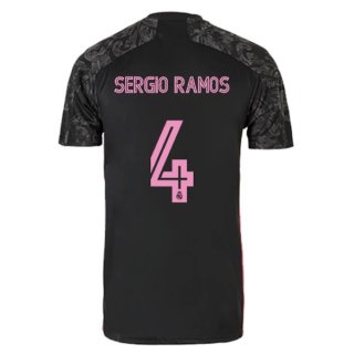 Maillot Real Madrid Third NO.4 Sergio Ramos 2020 2021 Noir Pas Cher Maillot Real Madrid Third NO.4 Sergio Ramos 2020 2021 Noir Pas Cher