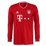 Thailande Maillot Bayern Munich Domicile ML 2020 2021 Rouge Pas Cher