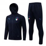 Sweat Shirt Capuche Italie 2022 Bleu