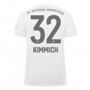 Maillot Bayern Munich NO.32 Kimmich Exterieur 2019 2020 Blanc Pas Cher