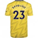 Maillot Arsenal NO.23 David Luiz Exterieur 2019 2020 Jaune Pas Cher