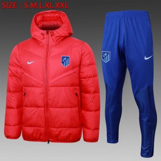 Manteau de duvet Atletico Madrid Ensemble Complet 2024 2025 Rouge Manteau de duvet Atletico Madrid Ensemble Complet 2024 2025 Rouge