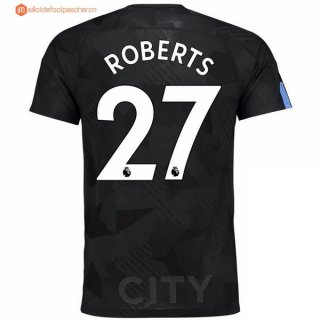 Maillot Manchester City Third Roberts 2017 2018 Pas Cher