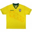 Maillot Brésil Domicile Retro 1994 1997 Jaune Pas Cher