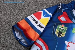 Maillot Rugby Newcastle Knights 2017 2018 Bleu Pas Cher