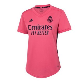 Maillot Real Madrid Exterieur Femme 2020 2021 Rose Pas Cher