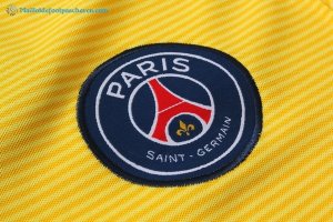 Polo Paris Saint Germain Ensemble Complet 2017 2018 Jaune Pas Cher