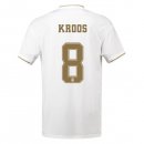 Maillot Real Madrid NO.8 Kroos Domicile 2019 2020 Blanc Pas Cher