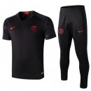 Entrainement Paris Saint Germain Ensemble Complet 2019 2020 Noir Rouge Pas Cher